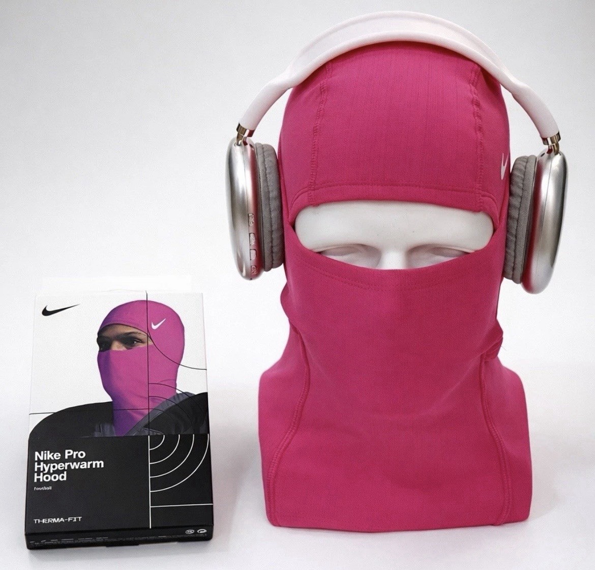 Nike Pro Therma-Fit Hyperwarm Hood Ski Mask – PINK