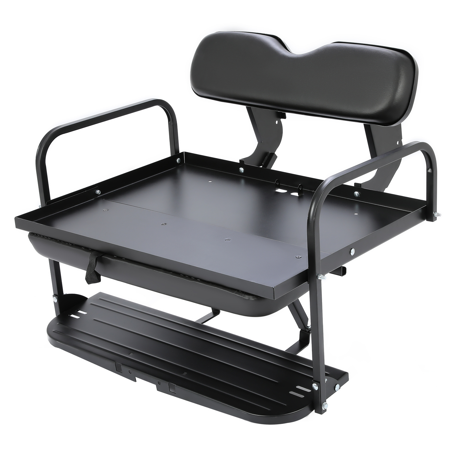 For Yamaha G14 G16 G19 G22 Golf Cart Rear Back Seat Kit Flip Folding Steel Frame