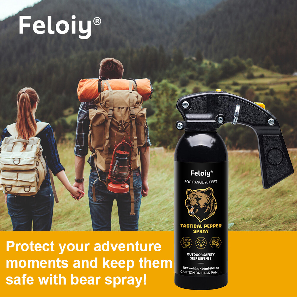 High Intensity Pepper Spray – Stopping power with a spray range of 25-30 feet.