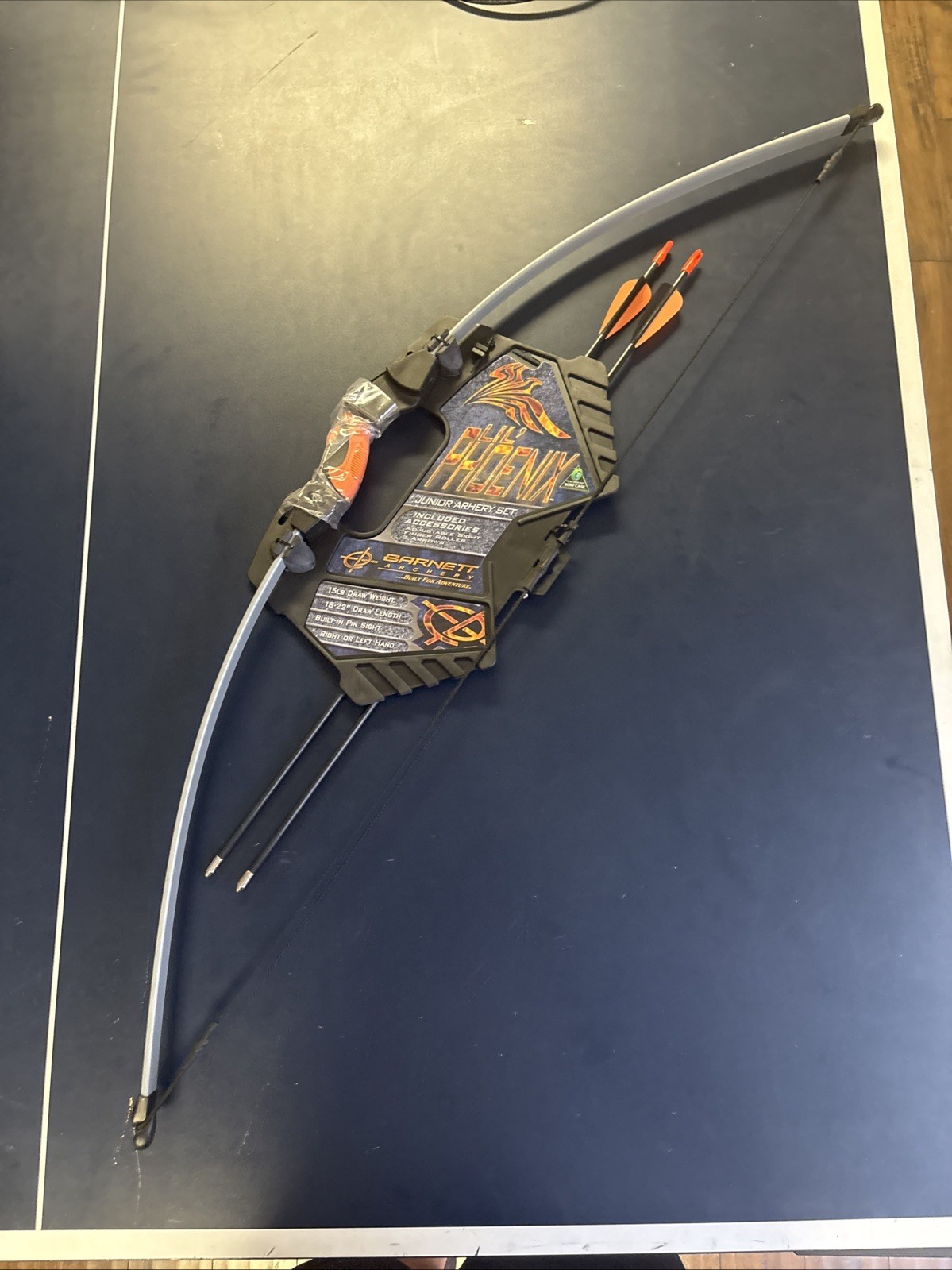 NEW LIL’ PHOENIX JUNIOR ARCHERY SET BLACK ORANGE RIGHT OR LEFT HANDED Barnett