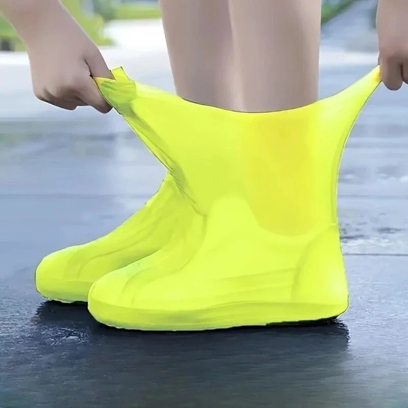 Waterproof Rain Shoe Covers Outdoor Anti-Slip Boot Protector Reusable Overshoes