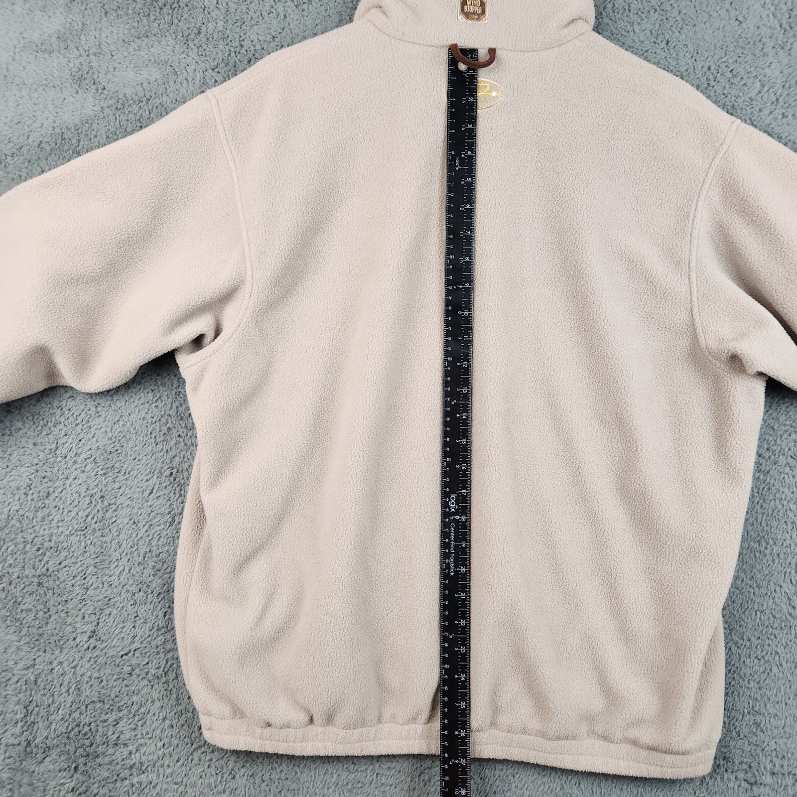 PFG Perfect For Golf Jacket Mens XL Tan Full Zip Fleece Windstopper Gorpcore