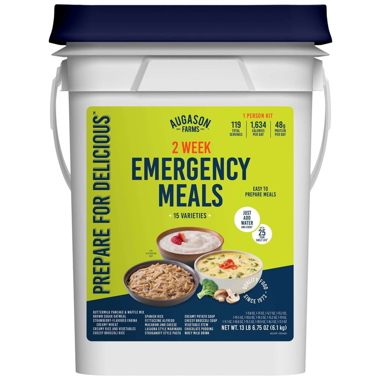 Augason Farms 2 Week Emergency Food Supply Kit 1 Person Survival Meal Kit Meals