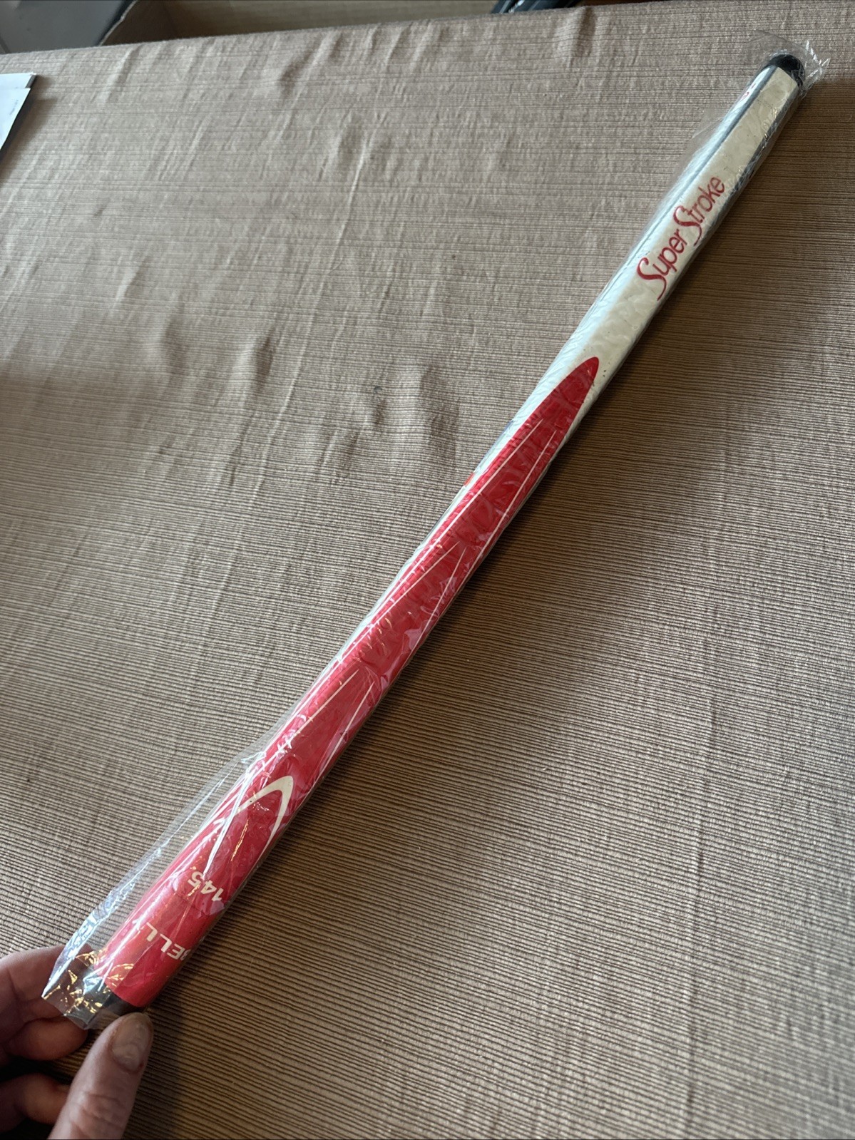 SuperStroke 21” 1.0 “Belly” Putter Grip White, Red & Black New In Plastic