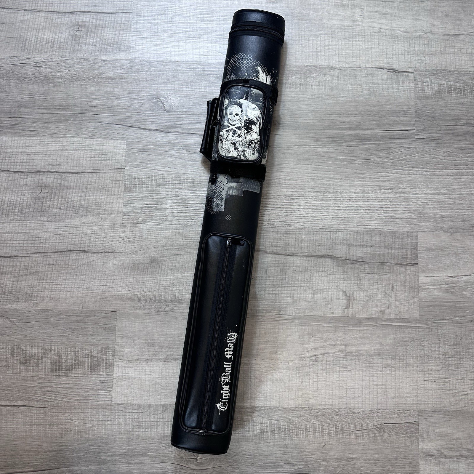 Eight Ball Mafia EBMC22A Deathscape Skulls 2×2 Hard Pool Cue Case w/ Pockets