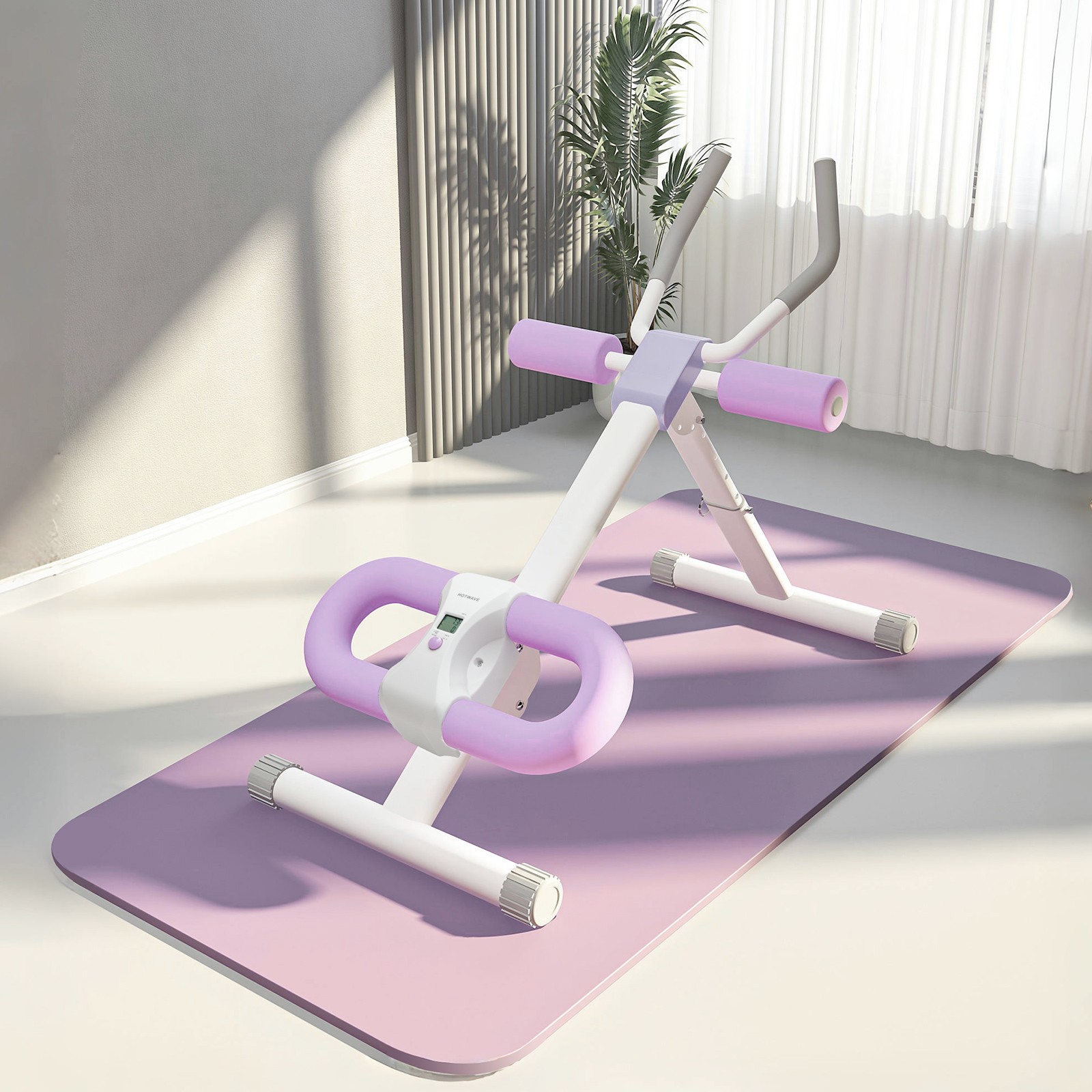 Dual Track Ab Workout Equipment for Stomach Workout in Home Gym Foldable Fitness