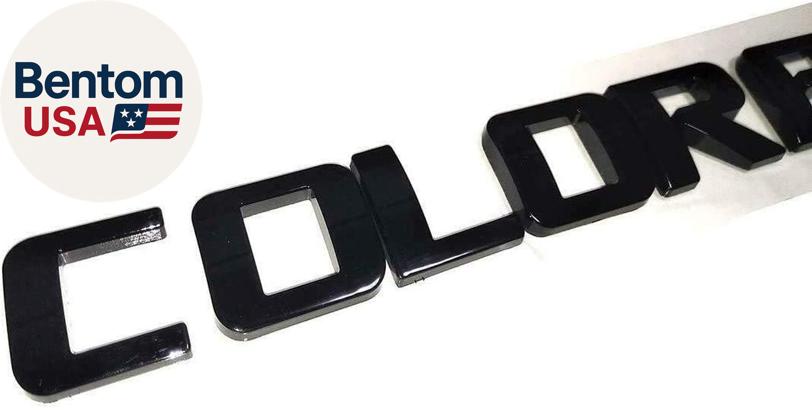 3-Piece Set Colorado Fender Tailgate Badge 3D Logo Emblem Nameplate Letter Truck