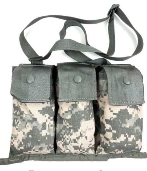Bandoleer Ammunition Pouch 6 Mag 30 Round Magazine ACU MOLLE 8465-01-524-7309 EX