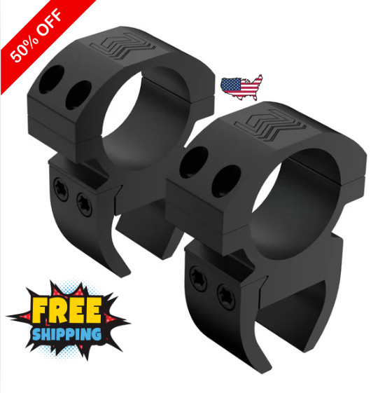 Dovetail (11 Mm / 3/8 Inch) Scope Rings V2 | High Profile with See-Through Base