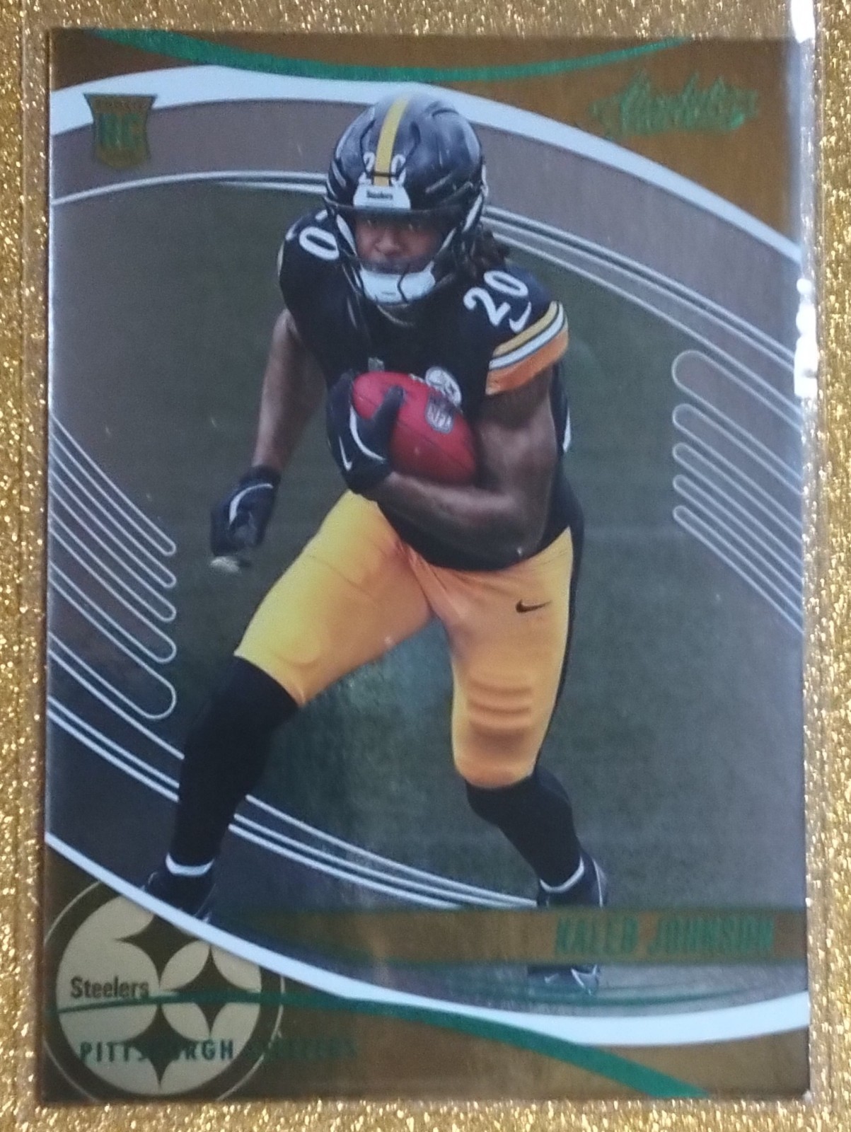 2025 NFL GREEN ROOKIE RC CARD – [PITTSBURGH STEELERS] – Kaleb JOHNSON #148