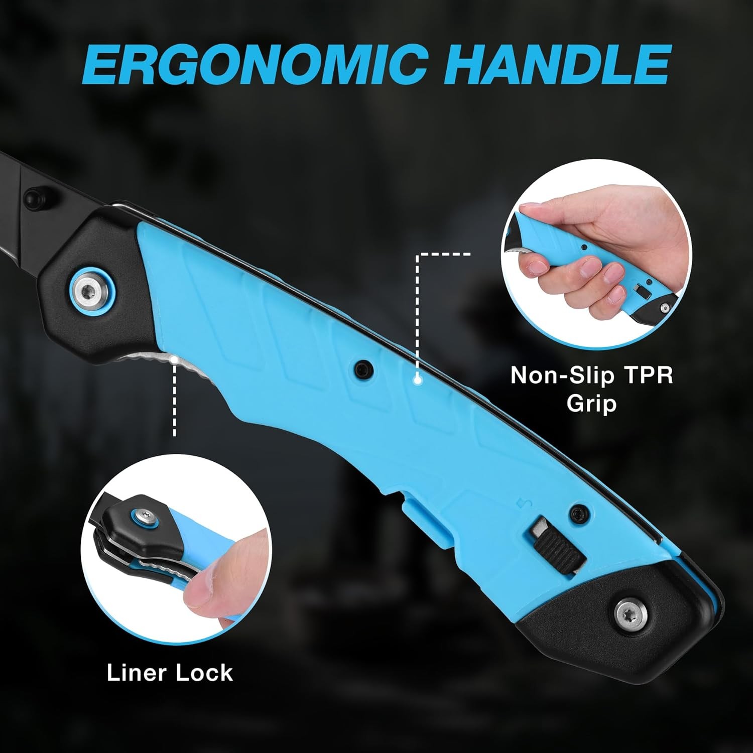 FLISSA 6.5″ Folding Fillet Fishing Knife Razor Sharp flexible Blade w/Sheath USA