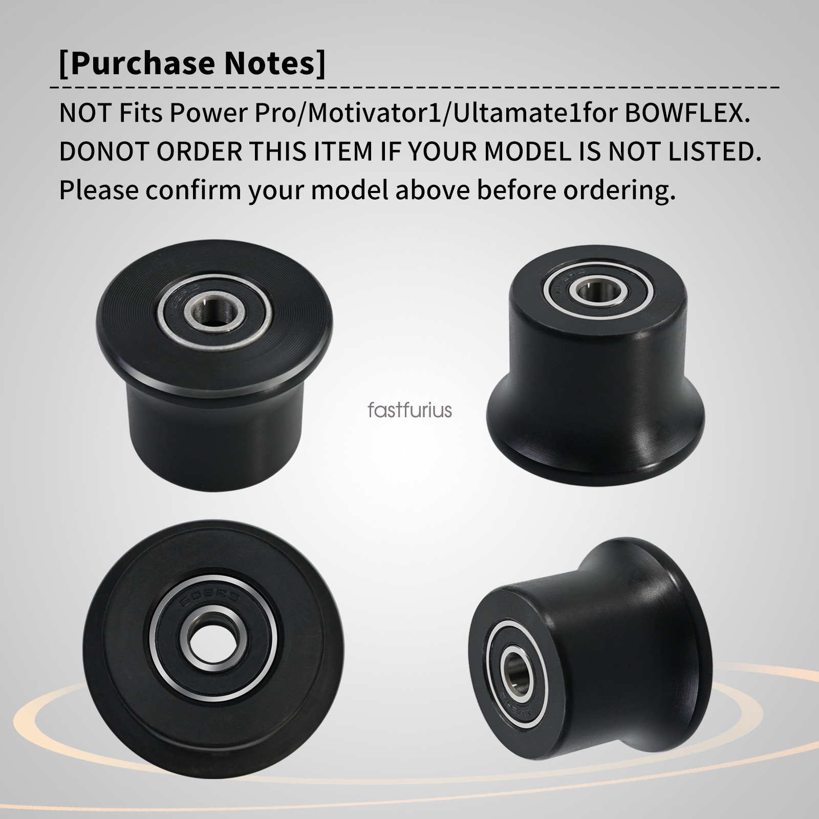 Fits Bowflex Rolling seat trolley wheels Blaze Classic,Elite,Motivator 2,PR1000