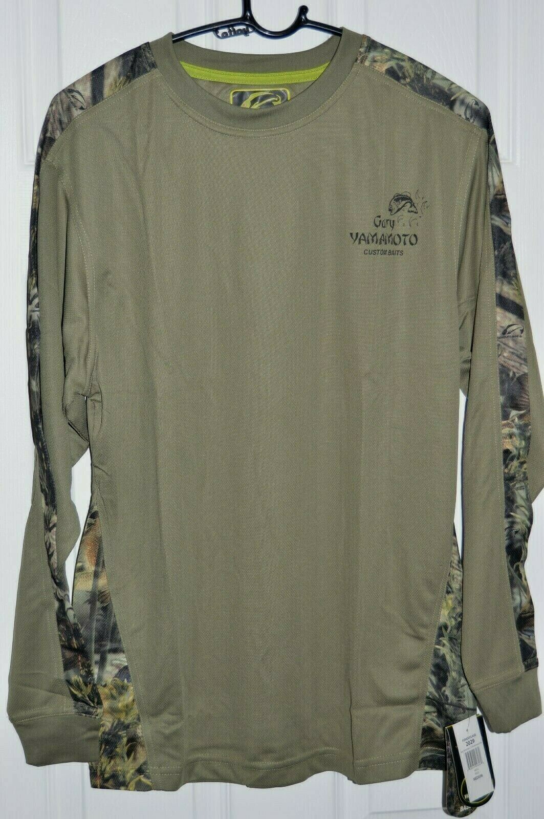 gary yamamoto long sleeve t-shirt fishouflage camouflage MOSS Large camo senko