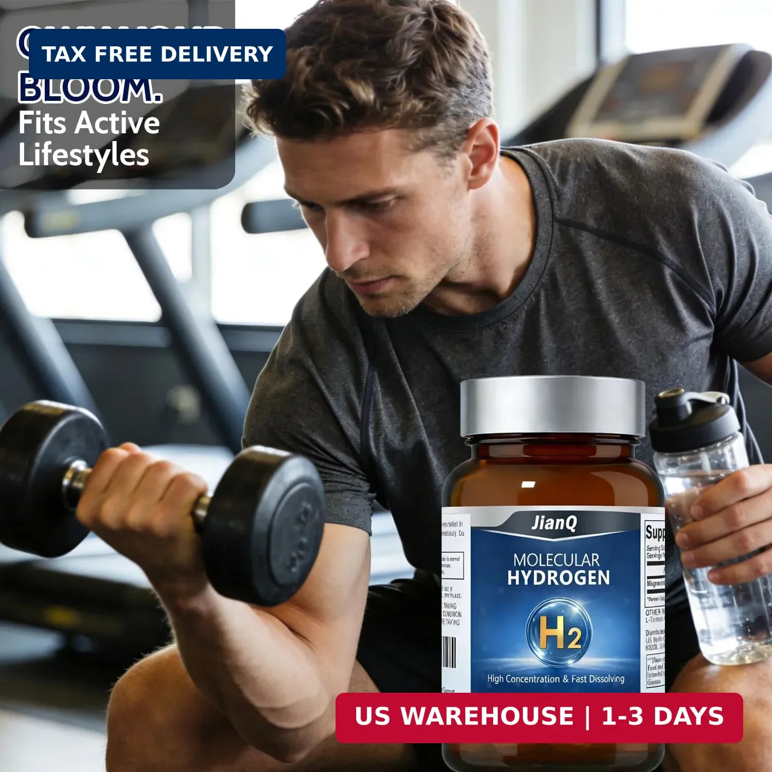 Hydrogen Water Tablets – Molecular Hydrogen Tablets for Drinking Water, Unflavor