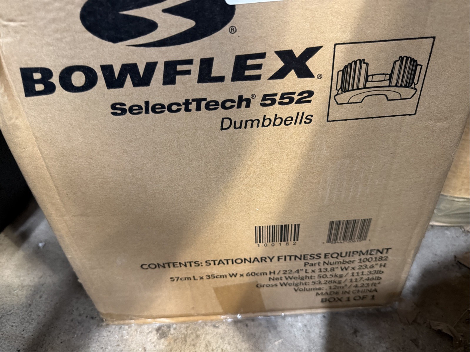 FACTORY SEALED/NEVER OPENED BowFlex Series 552 SelectTech TWO Dumbbells