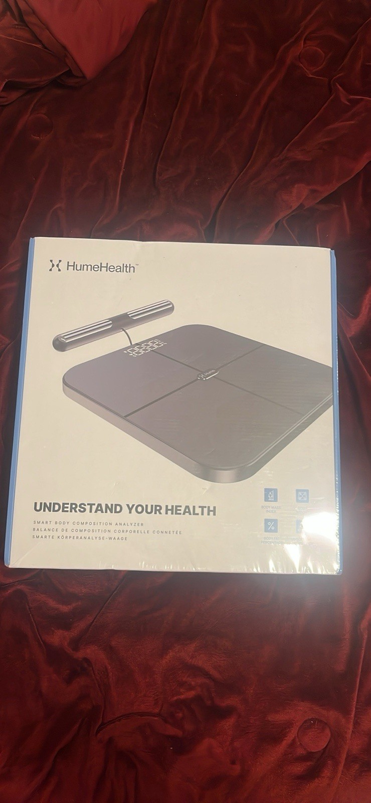 HumeHealth Smart Body Composition Scale Black Body Fat BMI iOS Android