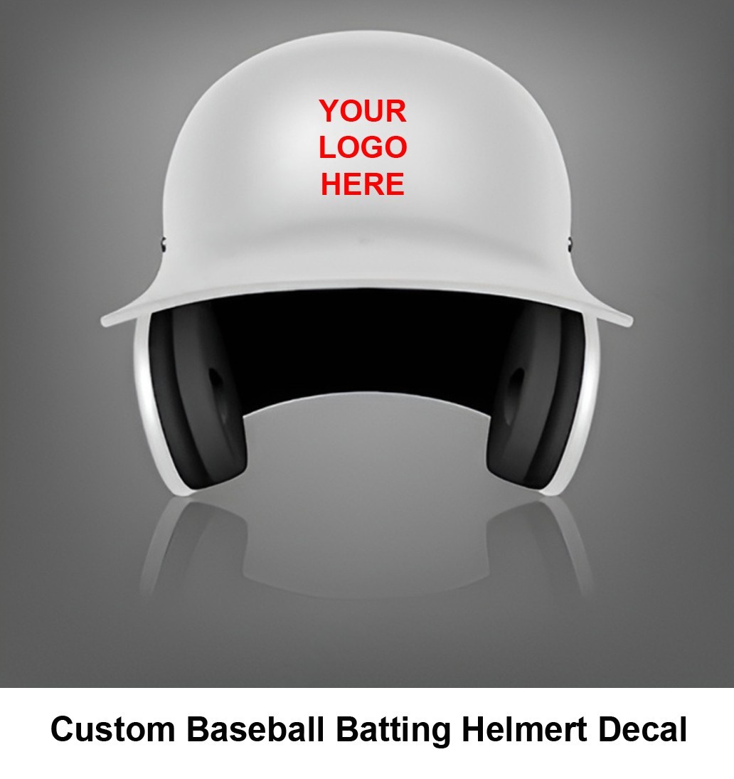 Custom Baseball Batting Helmet Decal – High quality 20mil vinyl decal