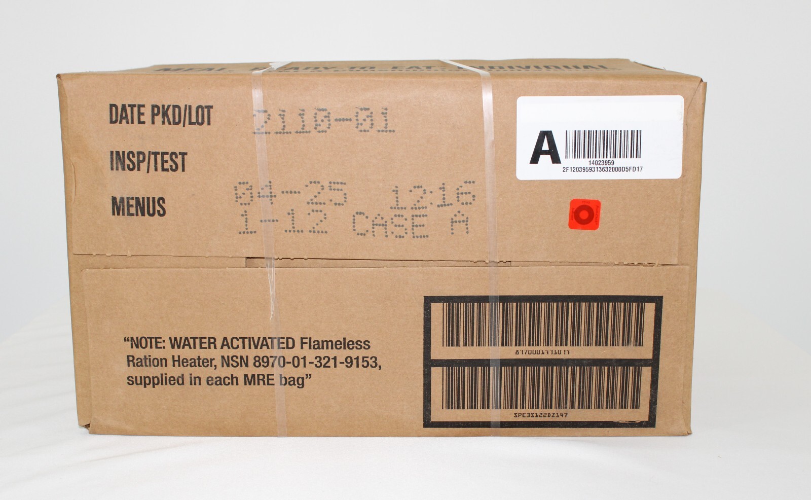 MRE U.S. Military Ready to Eat Meals INSP 2025 or Better – options 1,2,48 pack
