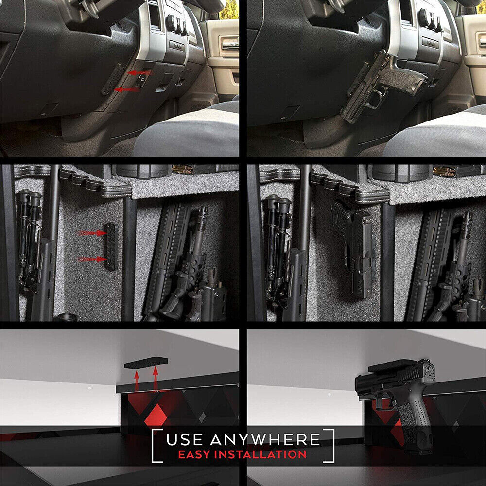 55lb Gun Magnet Mount Magnetic Holder Concealed Pistol For Car Desk Bed USA