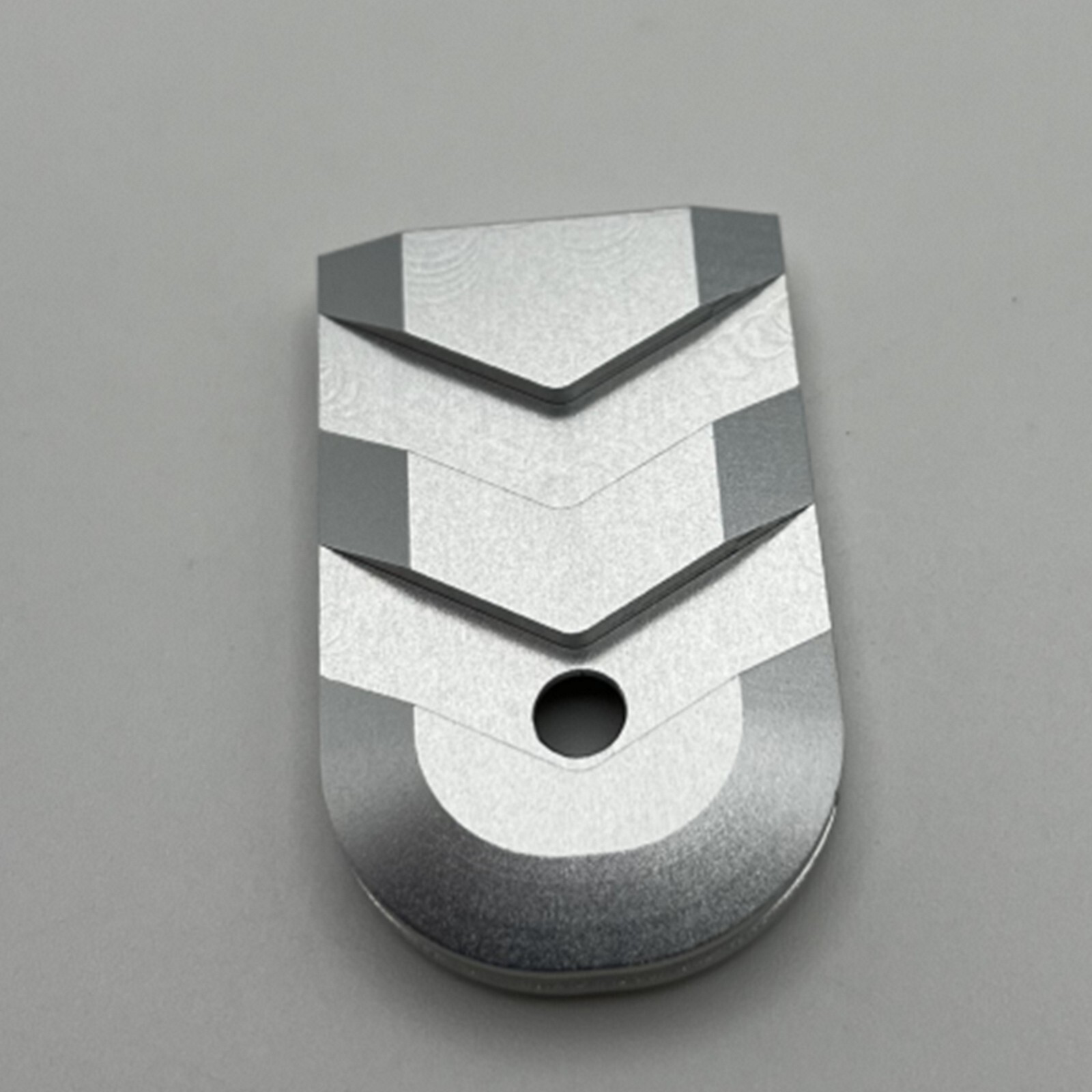 Magazine Base Plate/Pad Glock17 19 22 23 24 26 27 31 32 33 34 9mm AluminumSilver