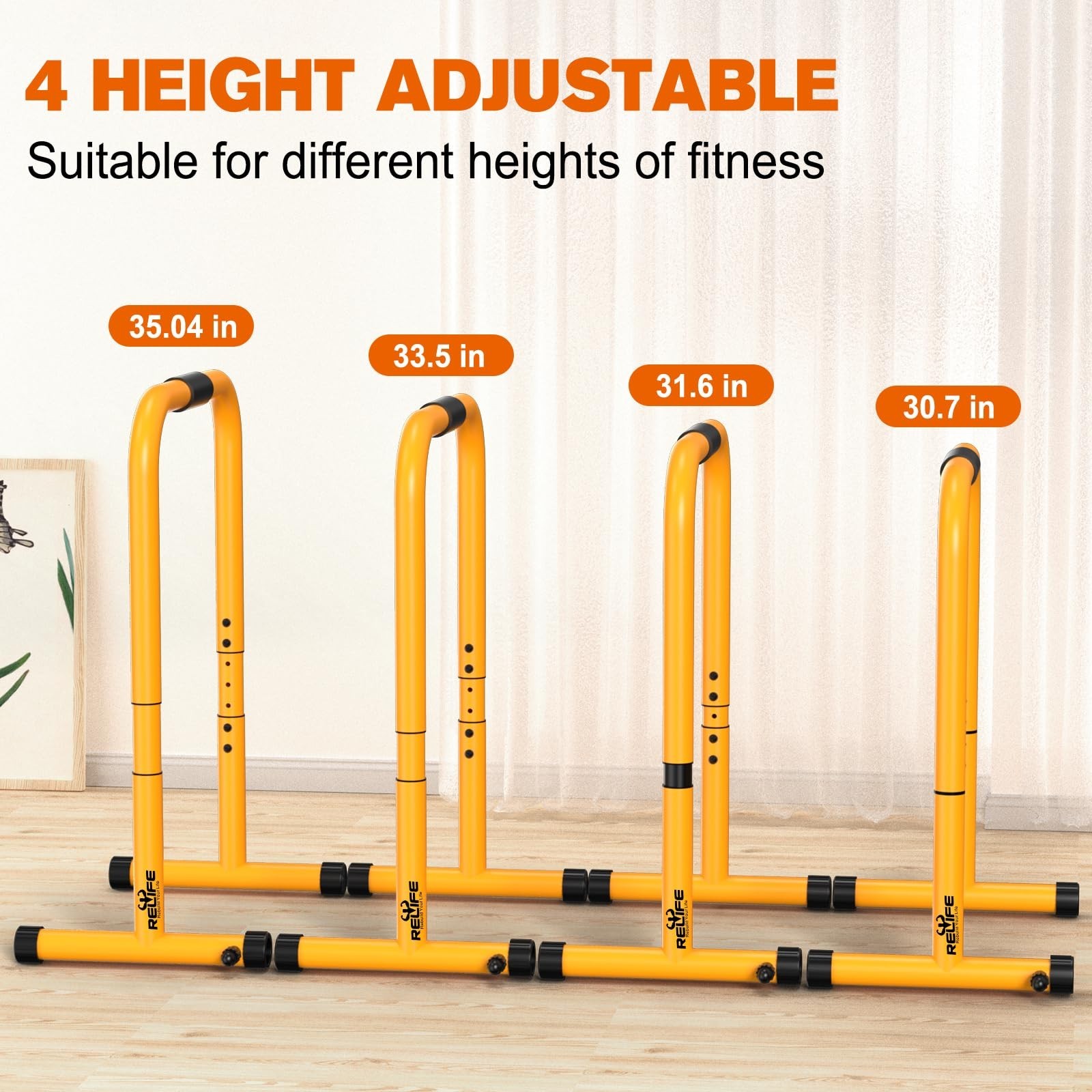 RELIFE REBUILD YOUR LIFE Dip Station Functional Heavy Duty Dip Stands Fitness…