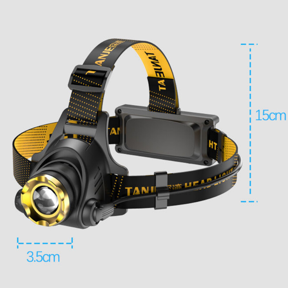 9900000LM USB Rechargeable Zoomable Headlamp Home Outdoor Use Hiking Headlight