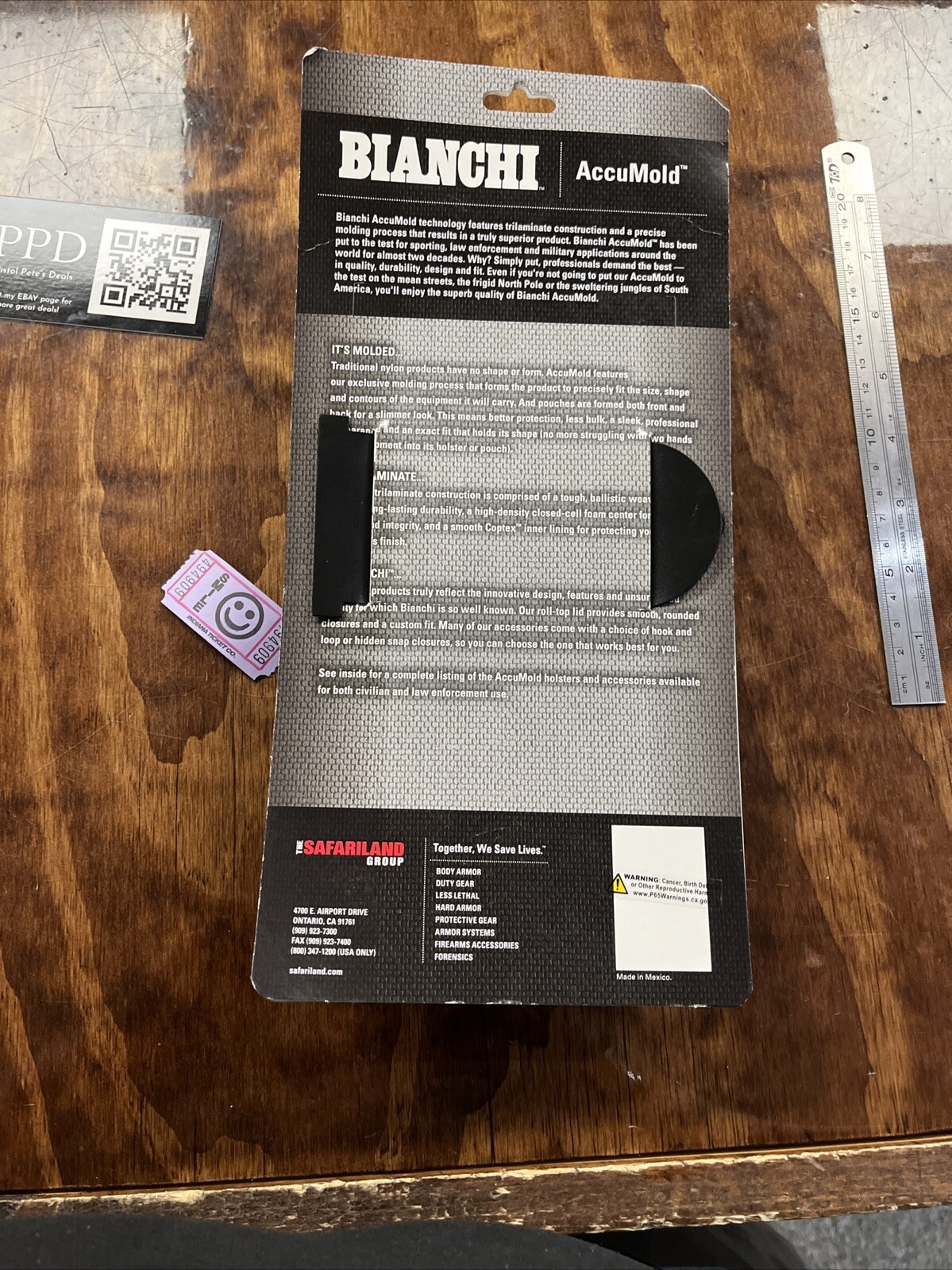 Bianchi 7302 Double Mag Pouch See photos for fit Belt Loop Hidden Snap 1016198
