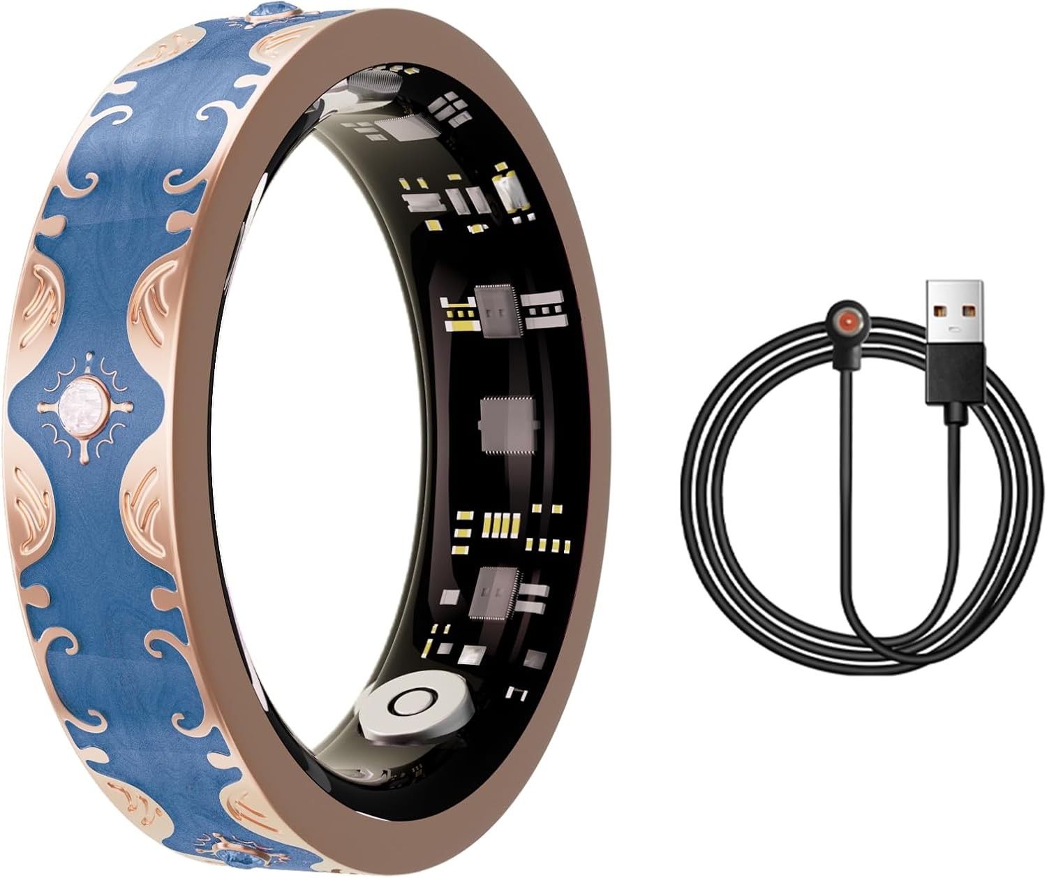 Smart Ring For Women Fitness Tracker Sleep Heart Rate Monitor For Android iOS