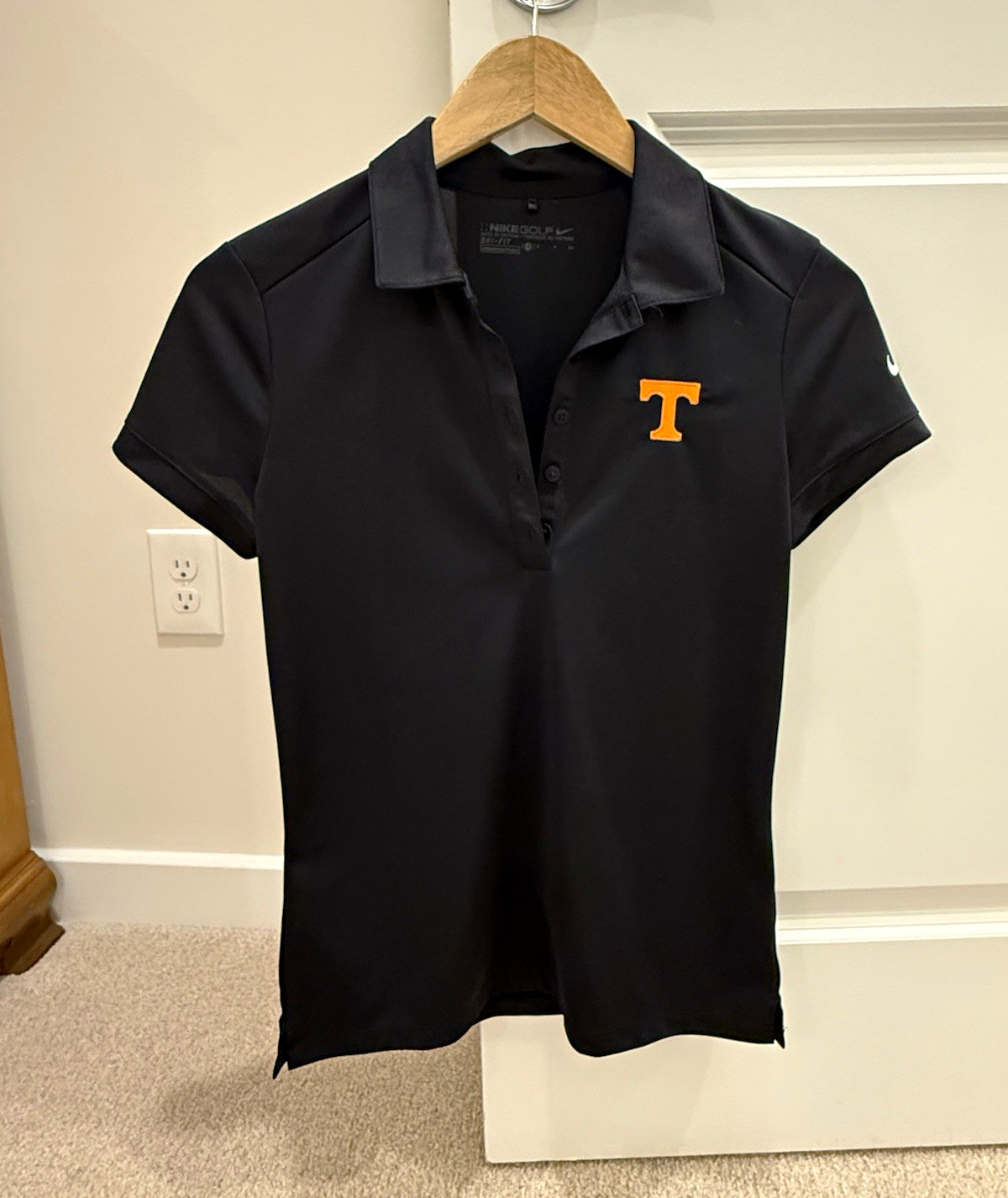 Nike Golf Tennessee Dri-FIT Women’s S Black Short Sleeve Polyester Polo