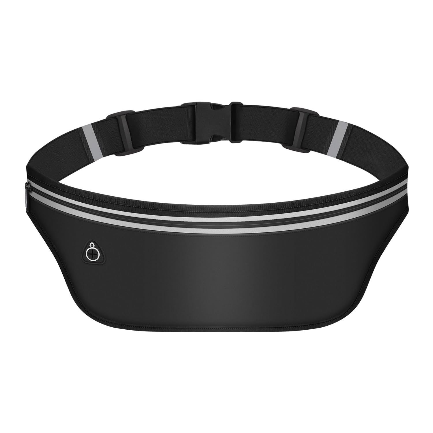 1 PC UltraSlim Black Fanny Pack Women Men Running Belt Waist Pack Money Bag