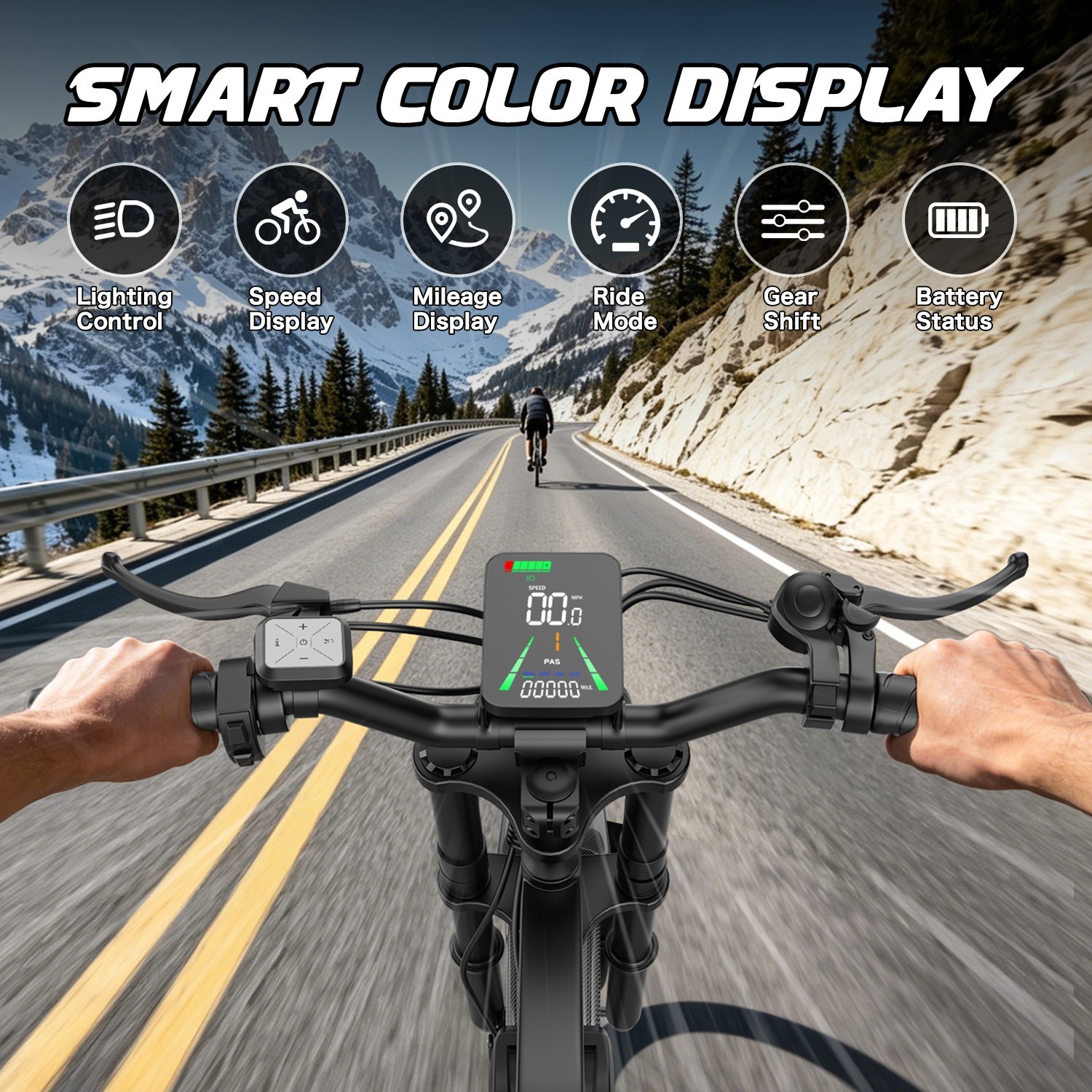 20″ FAT TIRE ADULTS ELECTRIC BIKE 5500W 40MPH 48V 25AH MOUNTAIN EBIKE