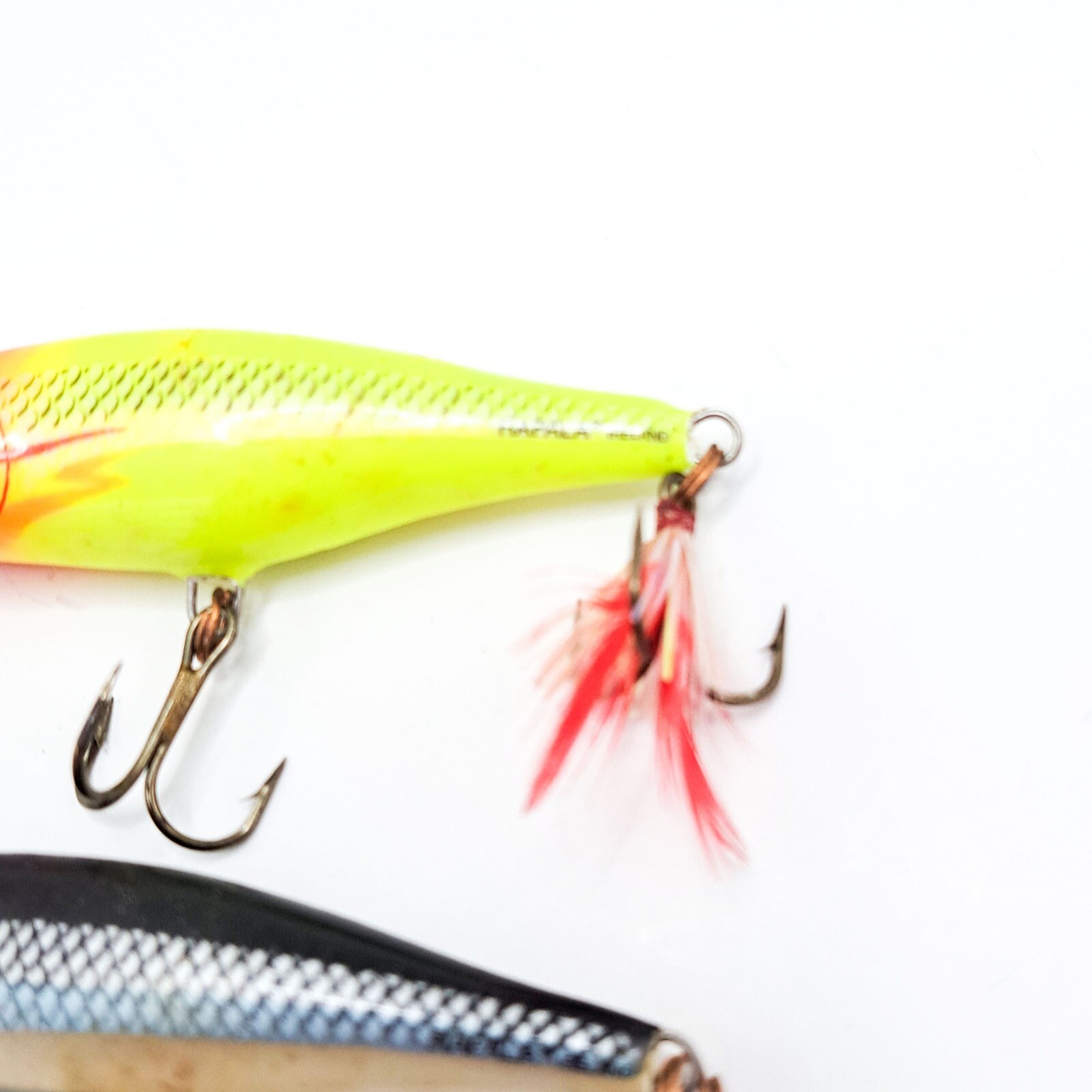 Rapala Fishing Lures Lot of 3 Made in Ireland Topwater Lure Feather Tail Vintage