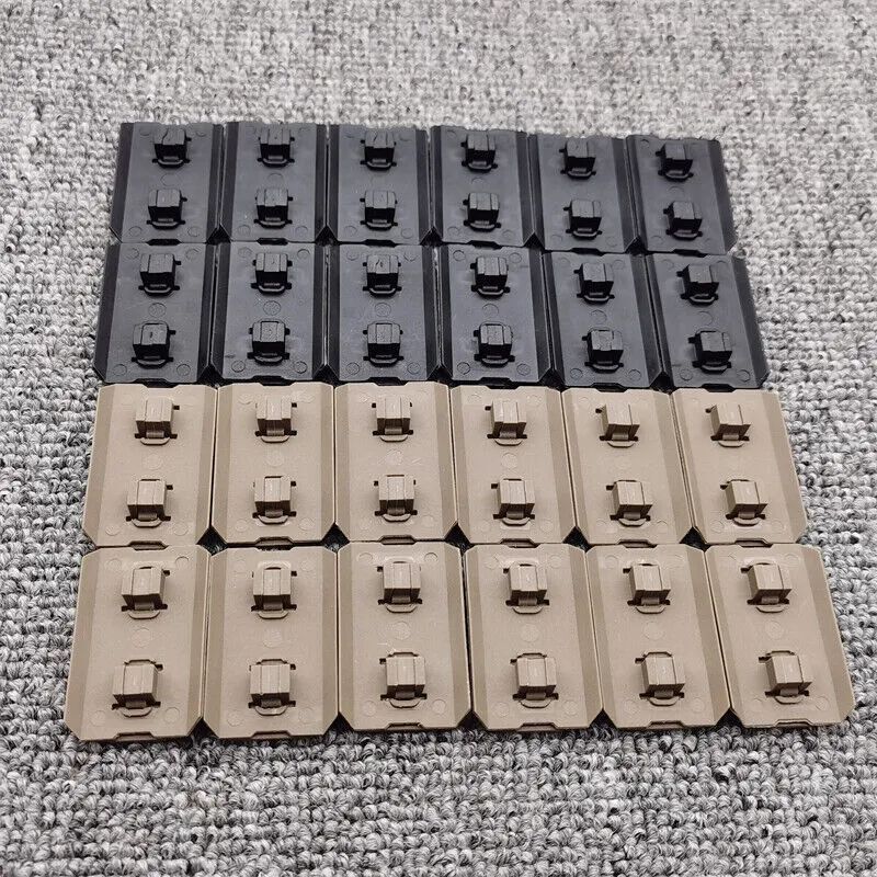 M-lok Rail Cover 12 Piece Polymer Mlok System Covers Fit Mlok Rail System Black