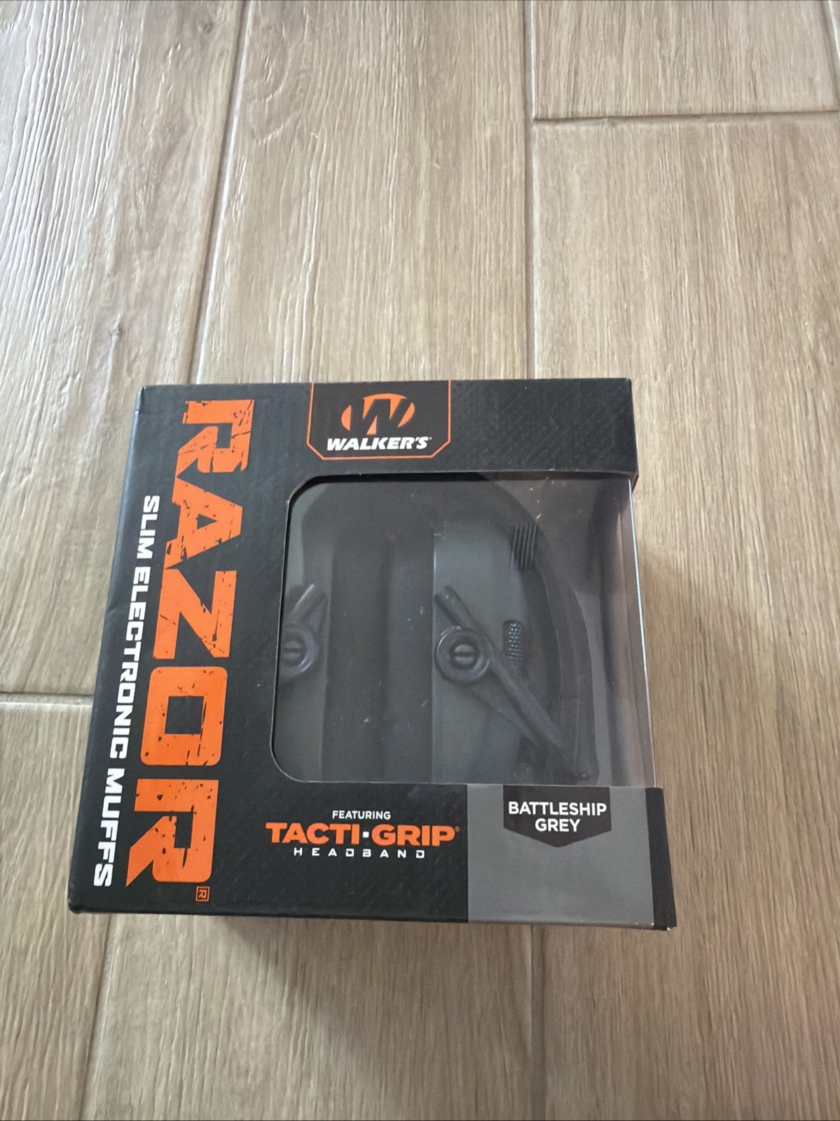 Walker’s Razor Tacti-Grip Electronic Earmuff NRR 23 db Gray GWP-RSEMRH-BGY
