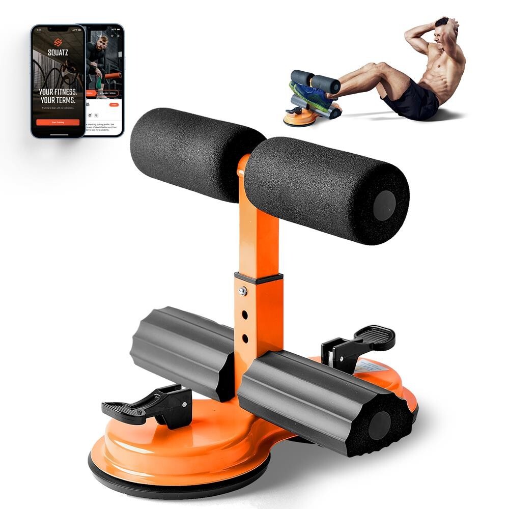 SQUATZ Abs Master Sit-up Bar – Sit Up Assistant Device Machine w/ Double Suction
