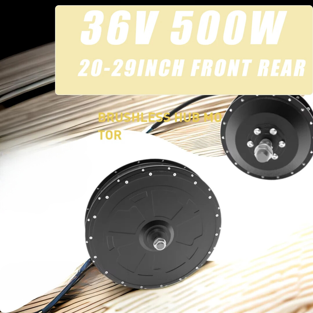 Electric Bicycle Conversion Motor Kit 36V 500W Waterproof Front Rear Motor Wheel