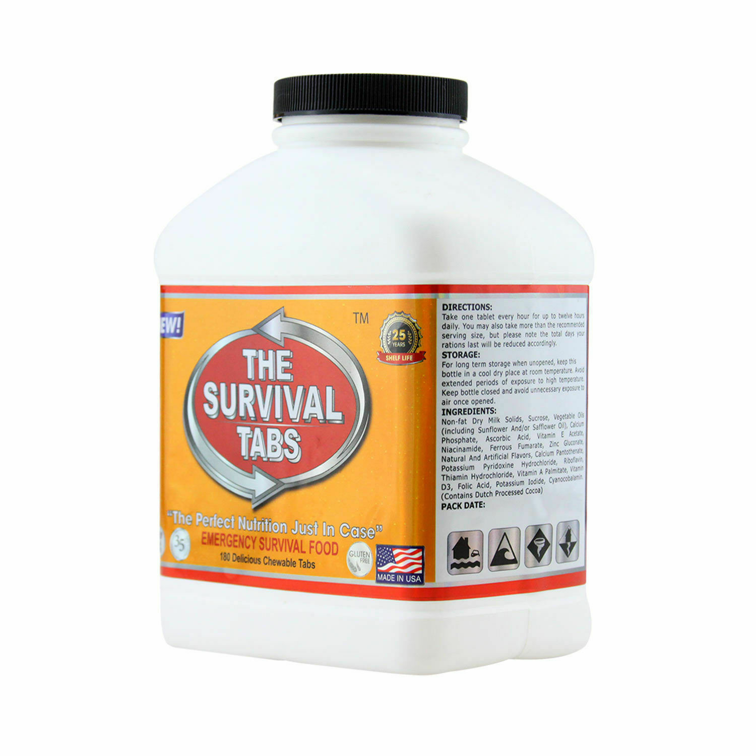Preparedness ready to eat food 90 days Long Term Supply 25 year shelf life