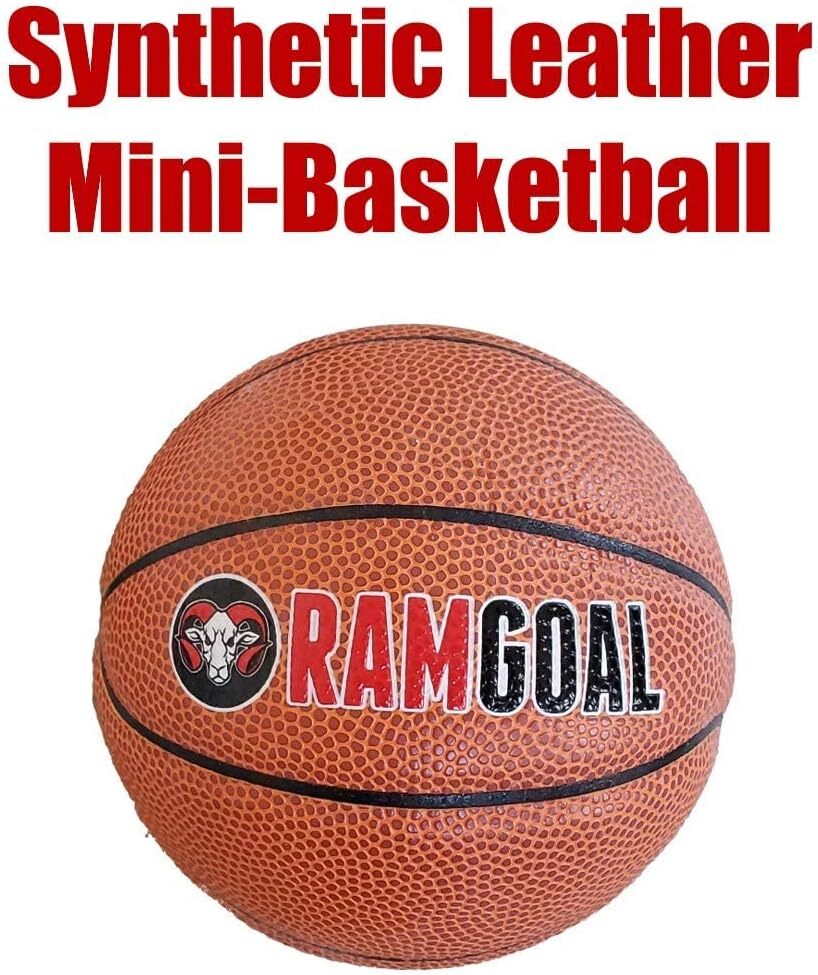 RAMGOAL Adjustable Indoor Mini Basketball Hoop, Wall-Mounted, Breakaway Rim