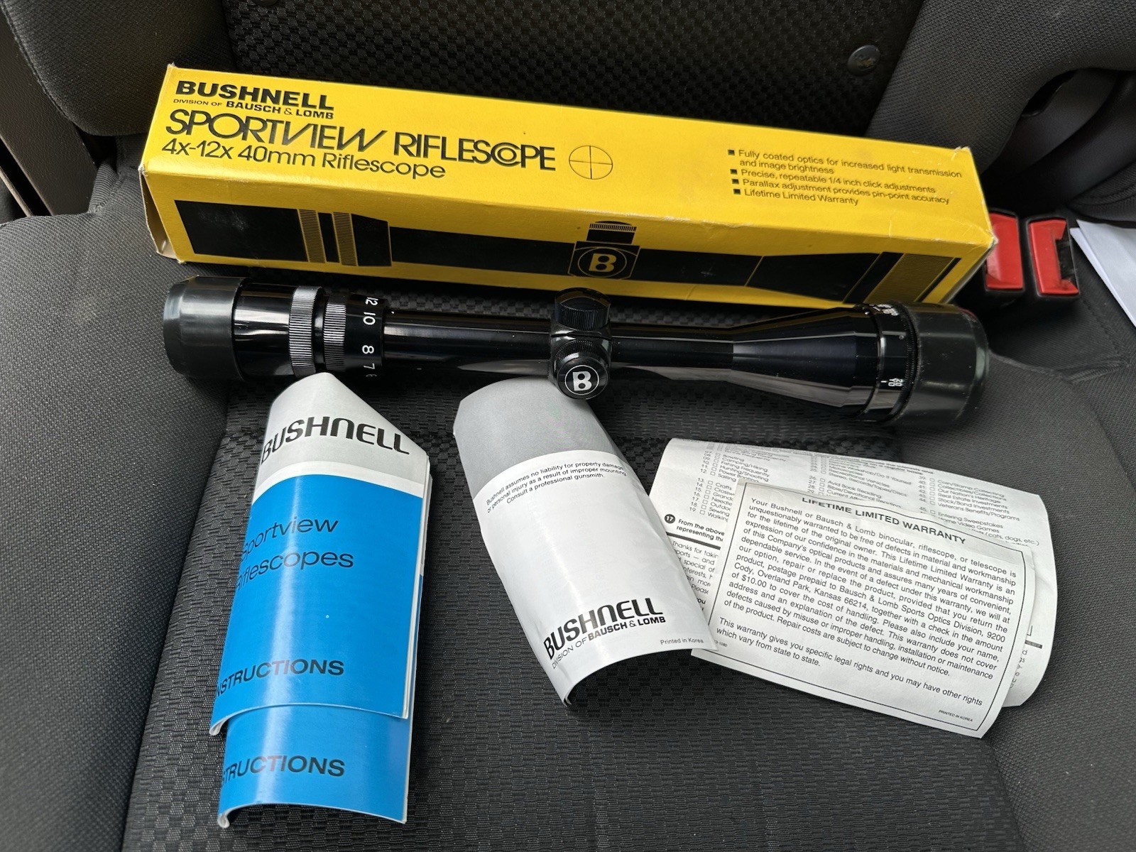 Bushnell Sportview Riflescope 4X-12X40 Rifle Scope In Box