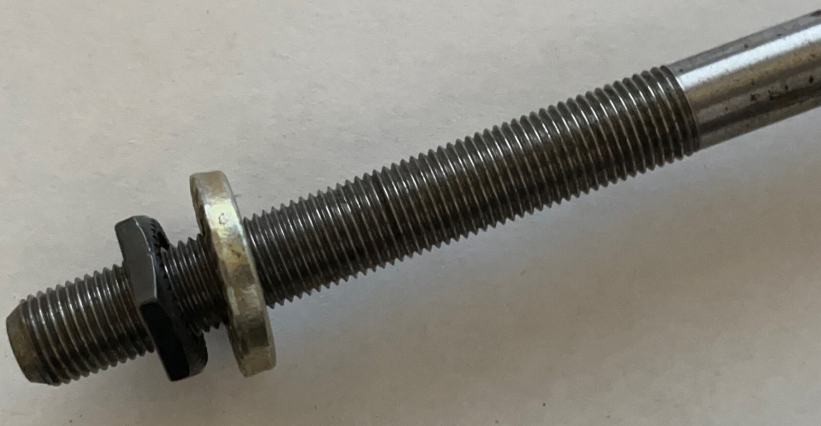 Solid Cro-Moly Axle M10 x 1 x 188, w/o Keyway, includes 2 Washers & 2 Locknuts