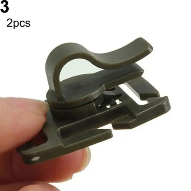 2 Water Drinking Tube Rotatable Hydration Bladder Molle Tube Clips Backpack