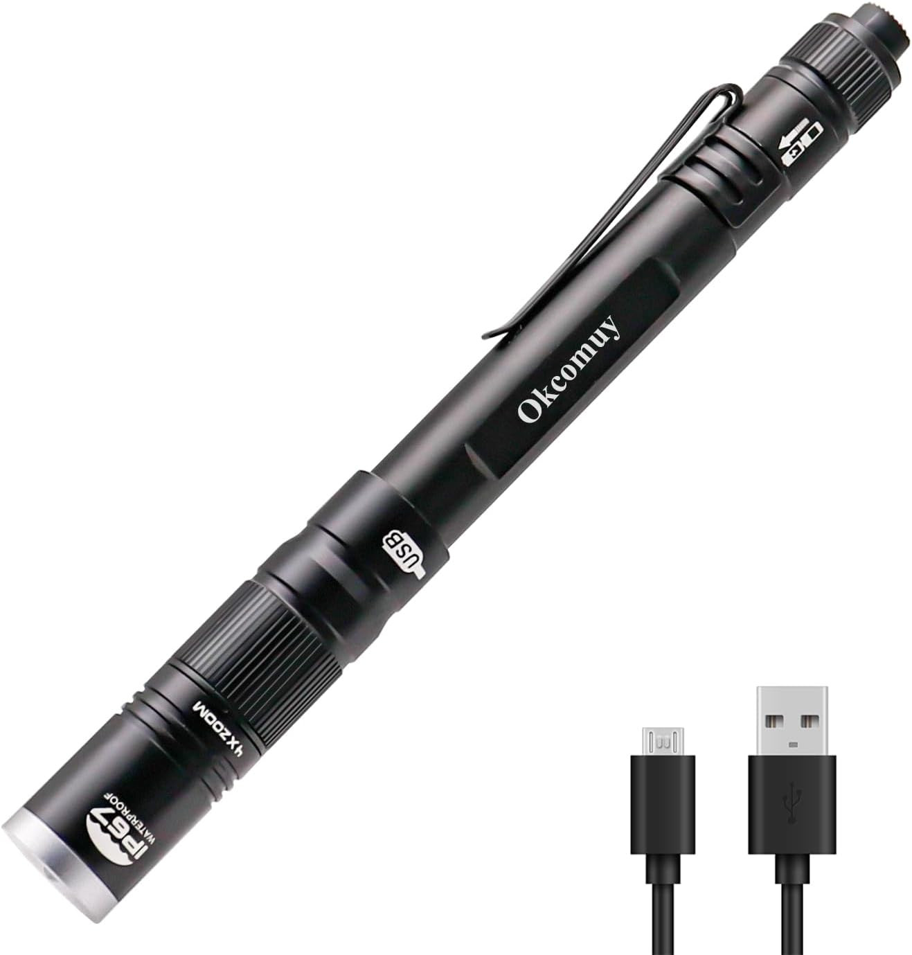 Inspector Rechargeable Pocket Size Pen with Mini LED IP67 Waterproof Adjust