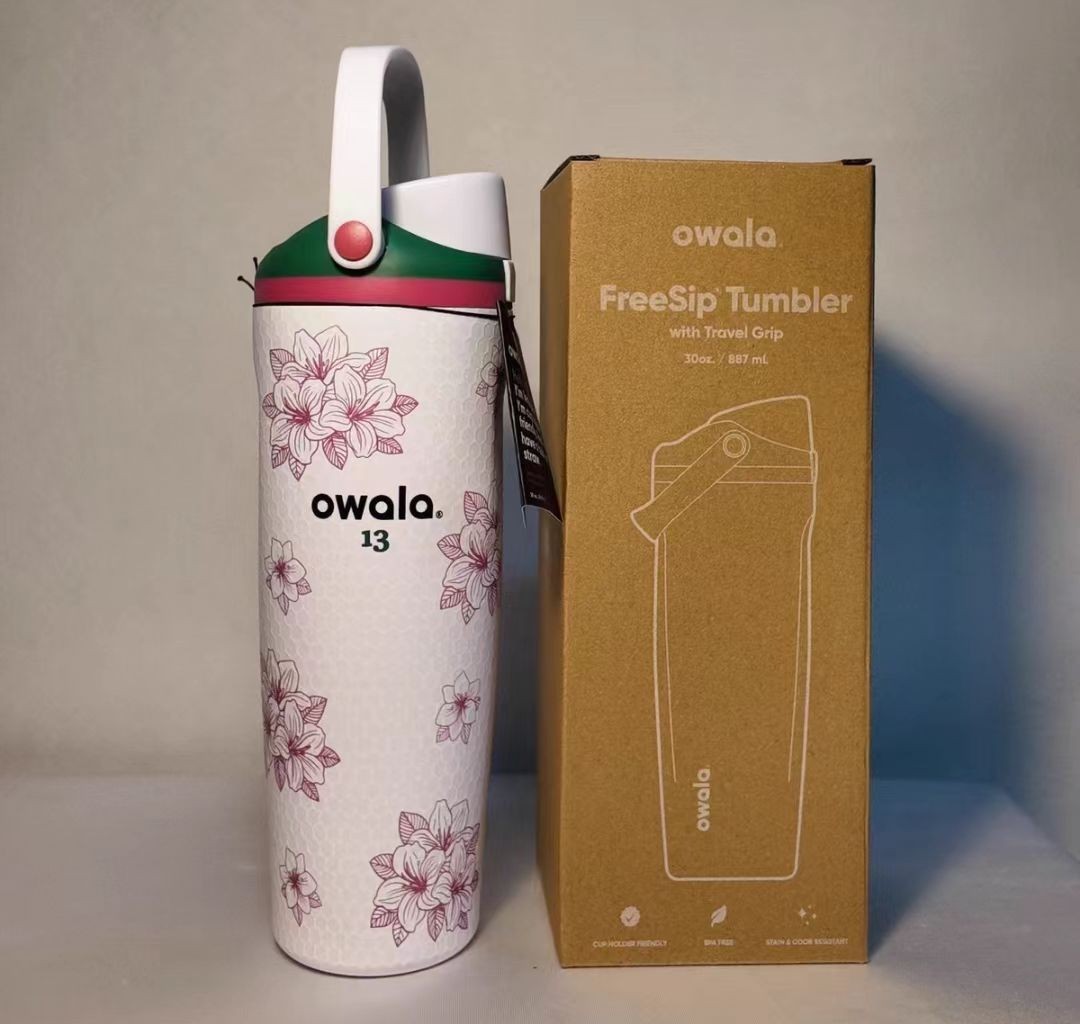NEW Owala Special Edition FreeSip “Azalea 13” Golf 30oz Water Bottle Sealed Gift
