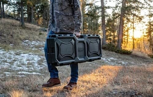 Tactical Rifle Case 42″ Padded Hard Storage Double Gun Outdoor Hunting Travel