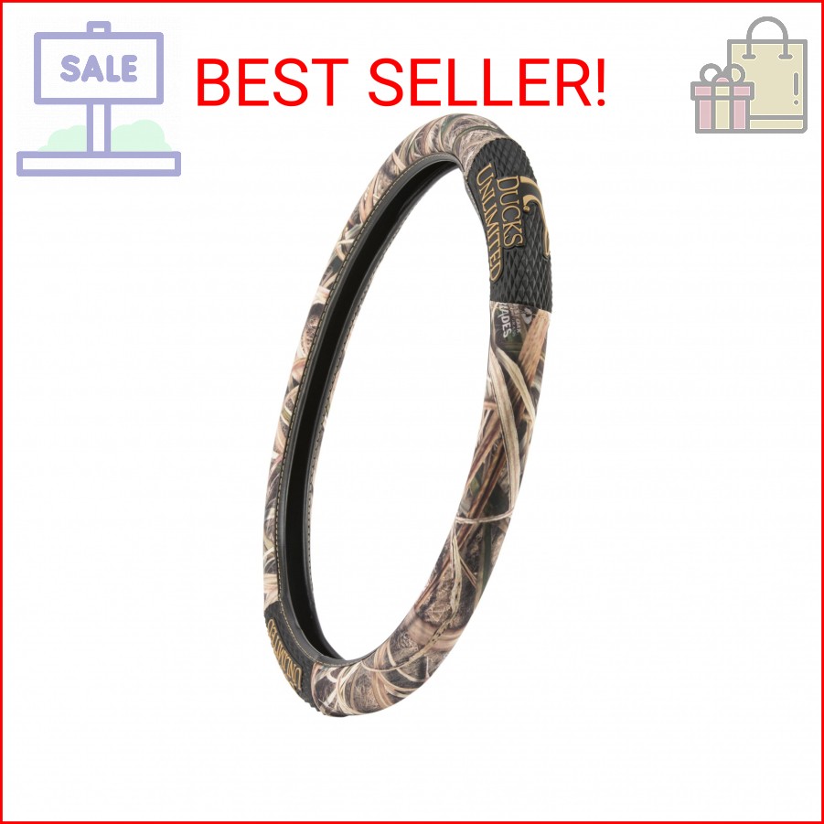 Ducks Unlimited Steering Wheel Covers, Universal Fit, Easy to Install for Car Tr