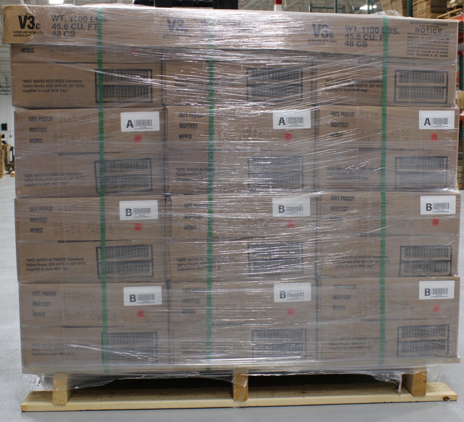 MRE U.S. Military Ready to Eat Meals INSP 2025 or Better – options 1,2,48 pack