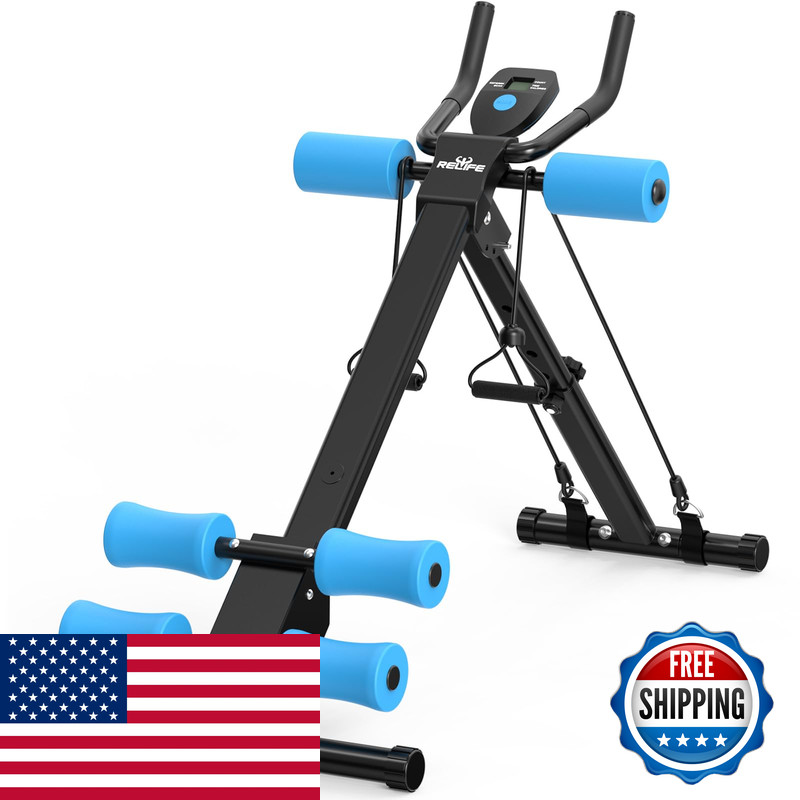 Relife Rebuild Your Life Ab Workout Machine Adjustable Ab Trainer Foldable Ab