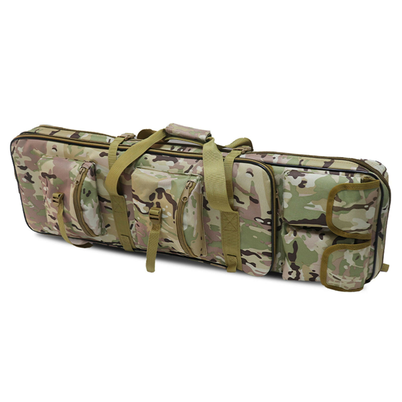 39″ Double Rifle Case Soft Padded Long Rifle Bag Tactical Gun Storage Backpack