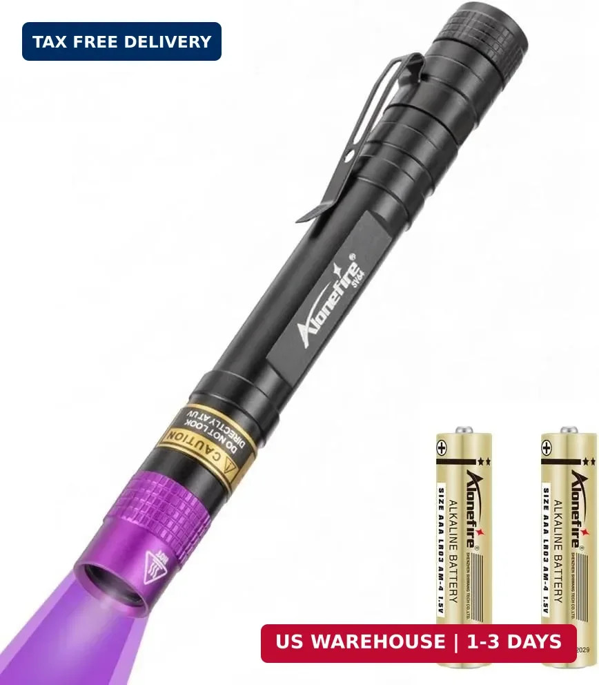 365Nm Shortwave Uv Light for Minerals Rock Hunting Black Light Strong Blacklight