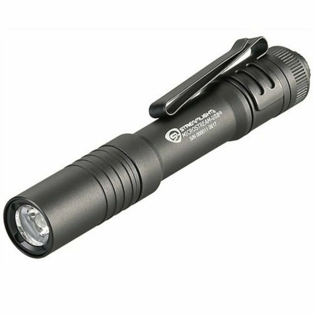 Streamlight 66601 Microstream USB Rechargeable 250 Lumens LED Flashlight – Black